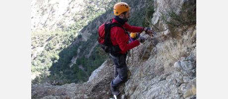 Ferrata del Cid en Petrer con Tramuntana Aventura