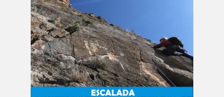 Escalada pared negra de Orihuela