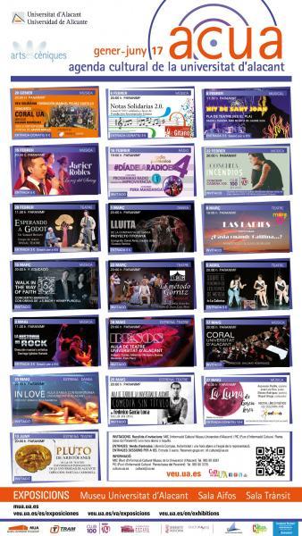 Agenda cultural de la Universidad de Alicante. Febrero – junio 2017