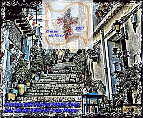 Cruces de mayo Barrio de Santa Cruz, Alicante 2017