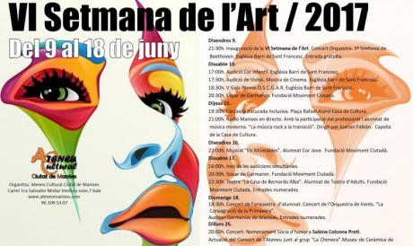 VI Semana de Arte 2017 Ateneu Cultural Ciutat de Manises.