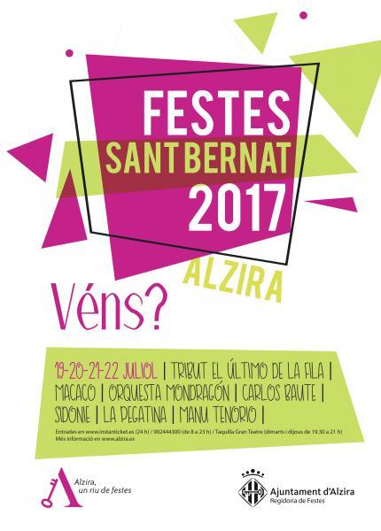 Festes de Sant Bernat Alzira 2017