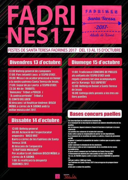 Fiestas de Santa Teresa (Festes de les Fadrines)