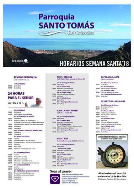 Programación religiosa Semana Santa 2018