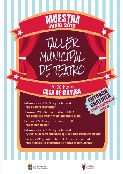 Muestra del Taller Municipal de Teatro: "En un país muy gris" en Pilar de la Horadada 2018