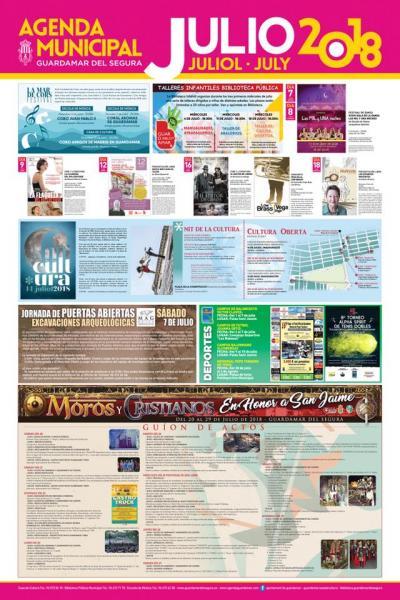 AGENDA CULTURAL JULIO 2018