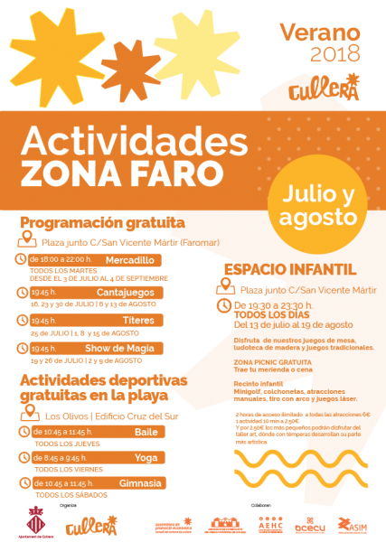 ACTIVIDADES FAROMAR CULLERA 2018