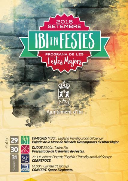 Programa de fiestas de Moros y Cristianos Ibi 2018