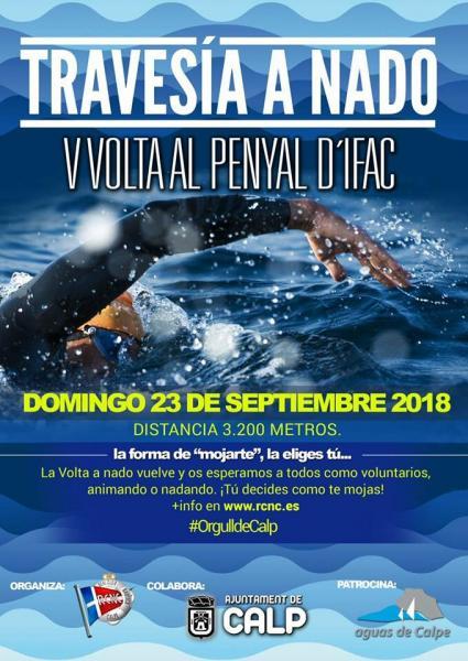 Travesía a nado V Volta al Penyal D'Ifac