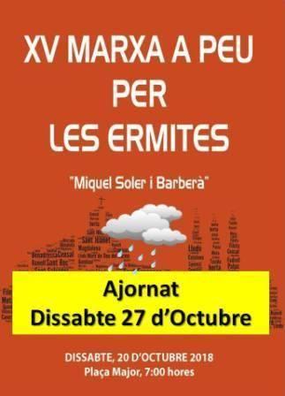 MARXA A PEU PER LES ERMITES DE CASTELLÓ