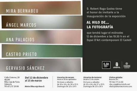 Inauguración de la exposición "Al hilo de... La fotografía" en el E CA
