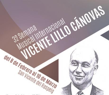 32 Semana Musical Internacional Vicente Lillo Cánovas. San Vicente del Raspeig 2019
