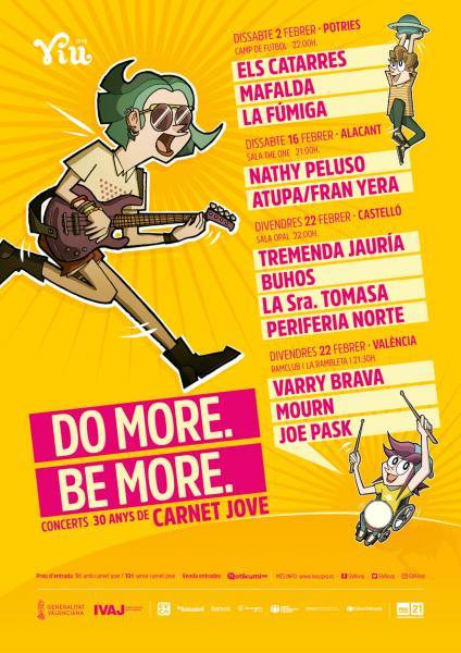 DO MORE BE MORE CONCIERTOS 30 AÑOS CARNET JOVE