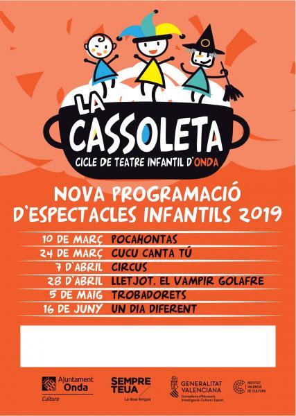 La Cassoleta- Cicle de teatre infantil d'Onda