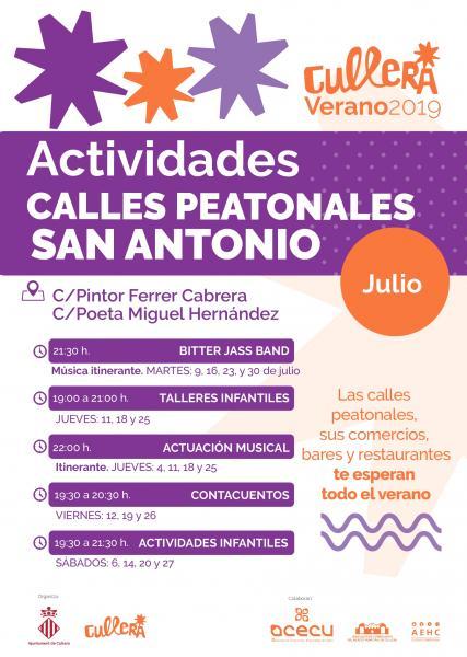 ACTIVIDADES CALLES PEATONALES SAN ANTONIO CULLERA