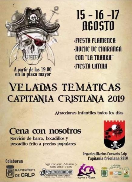 VELADAS TEMÁTICAS CAPITANÍA CRISTIANA 2019