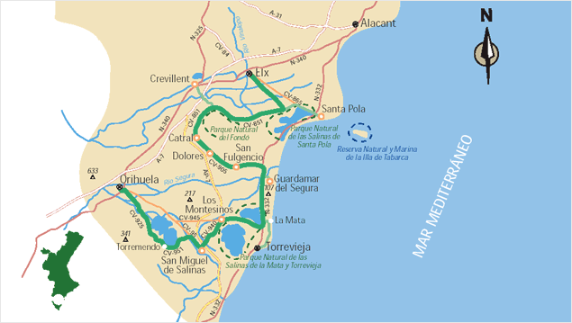 Mapa de la ruta